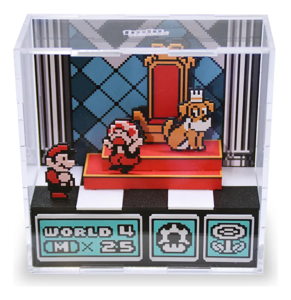 Diorama 3d Geek Gamer (Super Mario Bros 3) - Cubo Acrílico