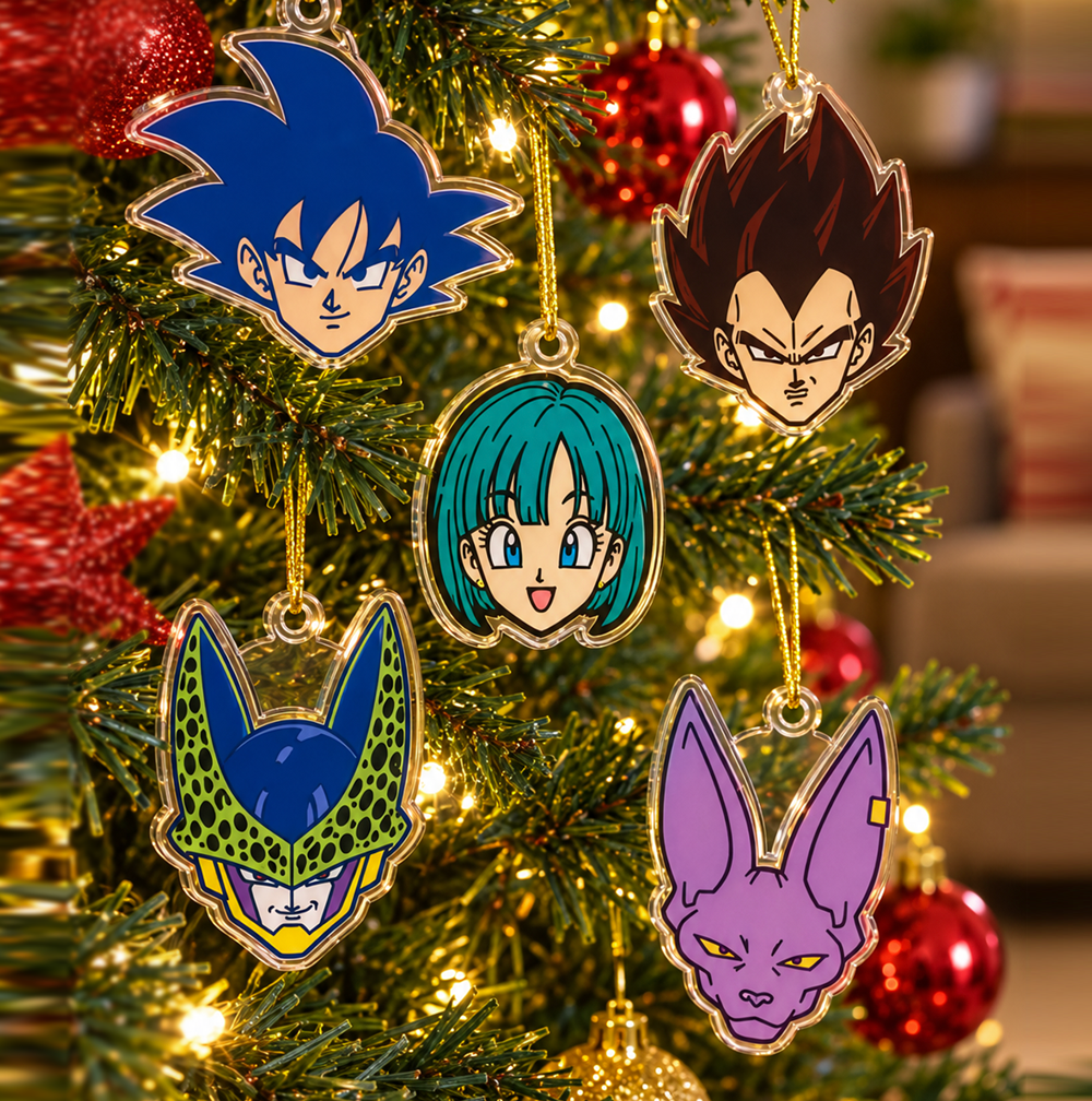 18 Pz. Adornos Esferas Arbolito Navidad - Dragon Ball Z