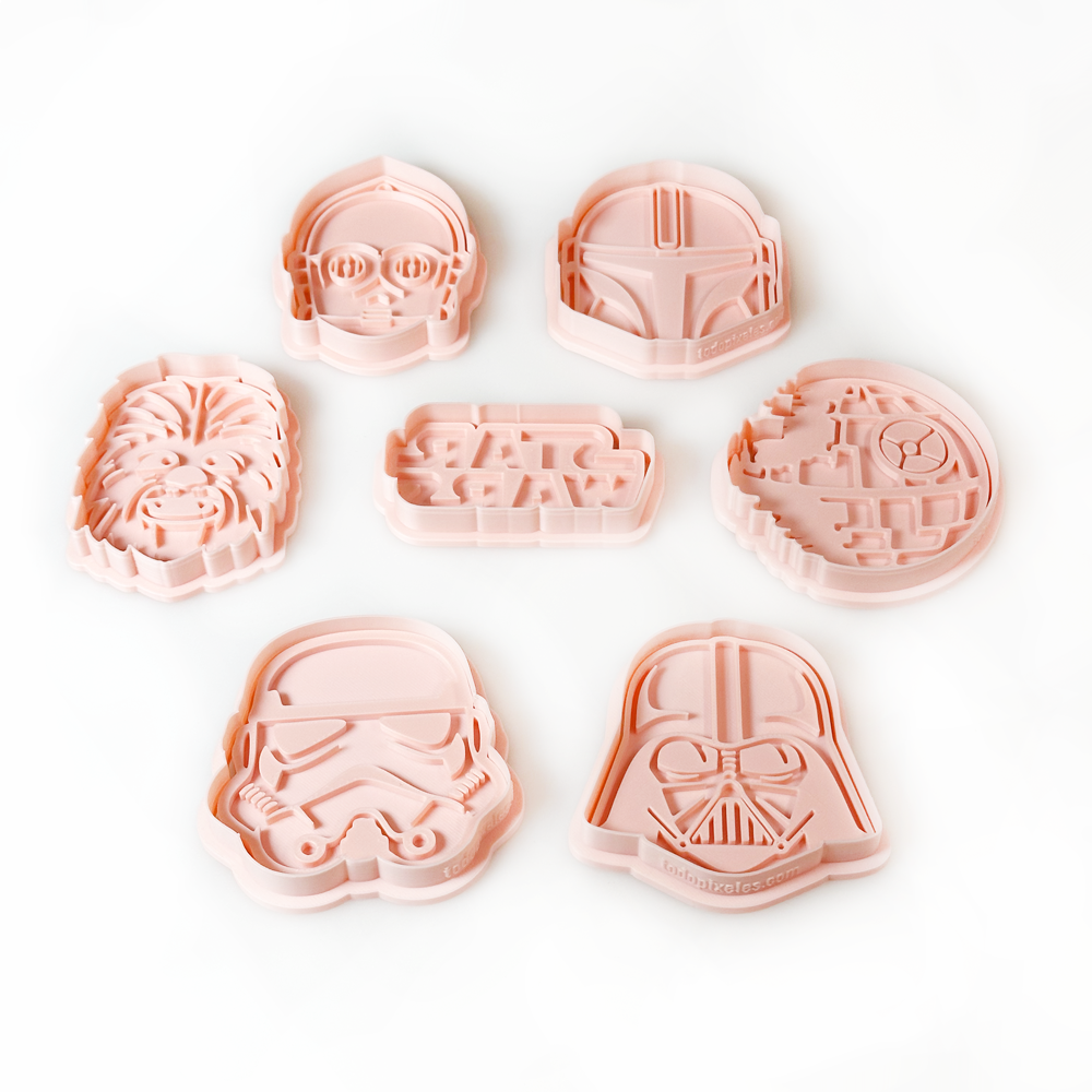 Cortadores Grandes De Galletas - 7 Personajes Star Wars