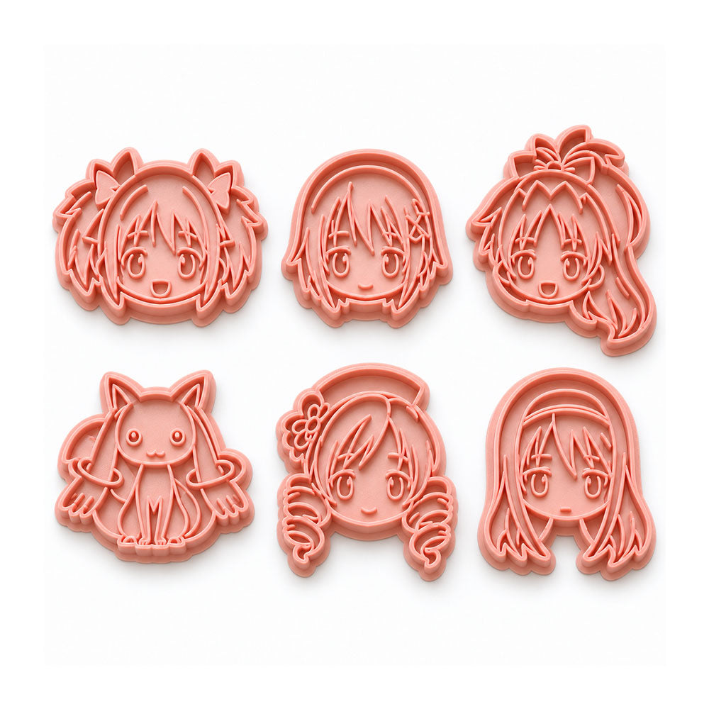 6pz. Cortadores Para Galletas Fondant Madoka Magica - Anime