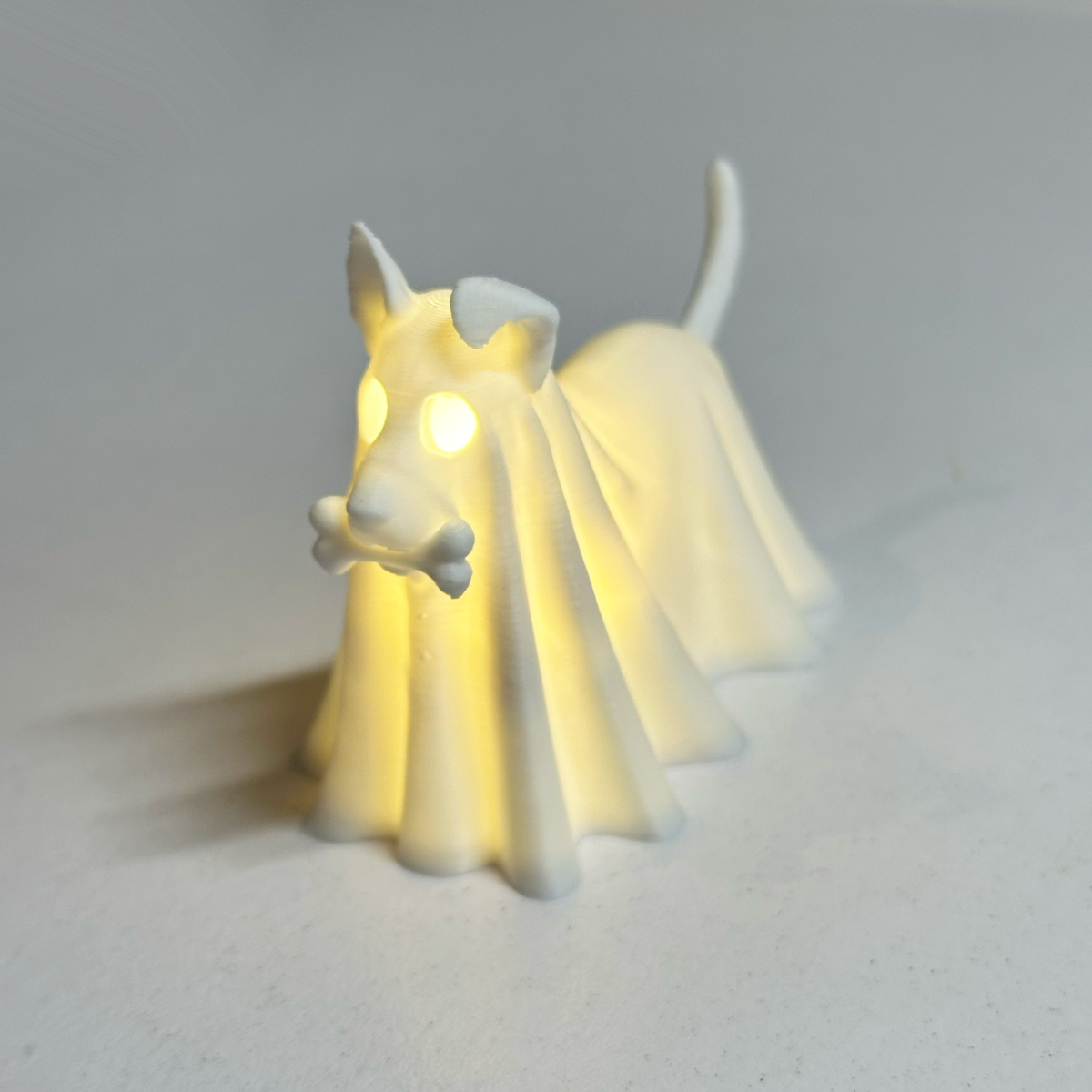 Lámpara Perrito Fantasma - Archivo Digital STL para Impresión 3D