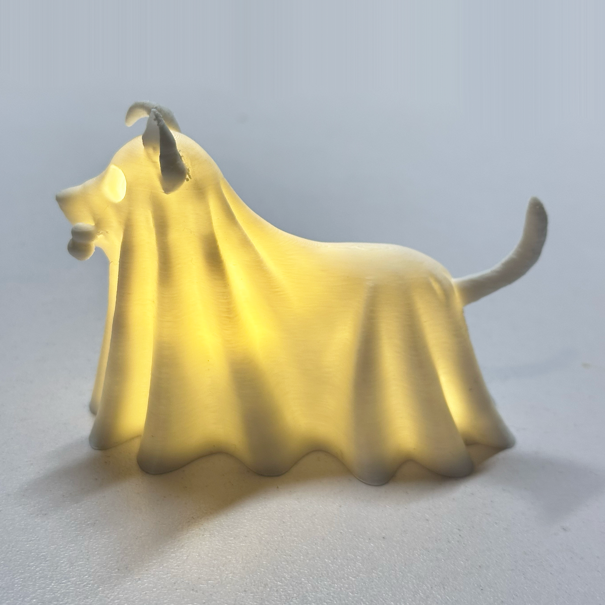 Lámpara Perrito Fantasma - Archivo Digital STL para Impresión 3D